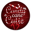 Signmission Corrugated Plastic Sign With Stakes 16in Circular-Candy Cane Cutie C-16-CIR-WS-Candy Cane Cutie